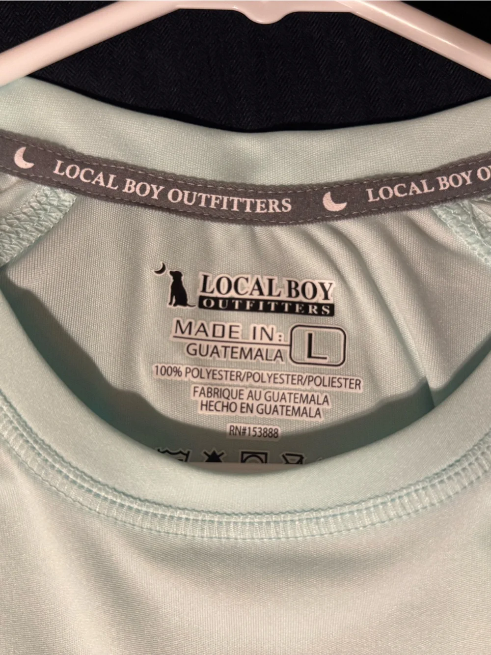 Local Boy Outfitters Men's Long-Sleeve Performance Shirt - Light Mint